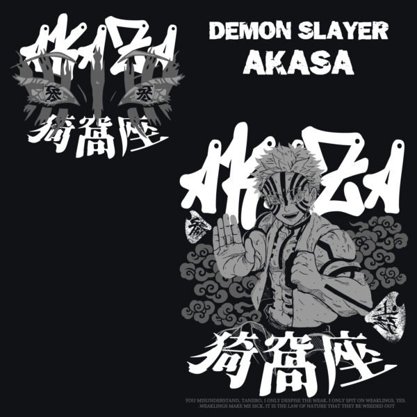 Akaza "Destructive Death" Tee | Premium Demon Slayer Anime Streetwear - Image 5