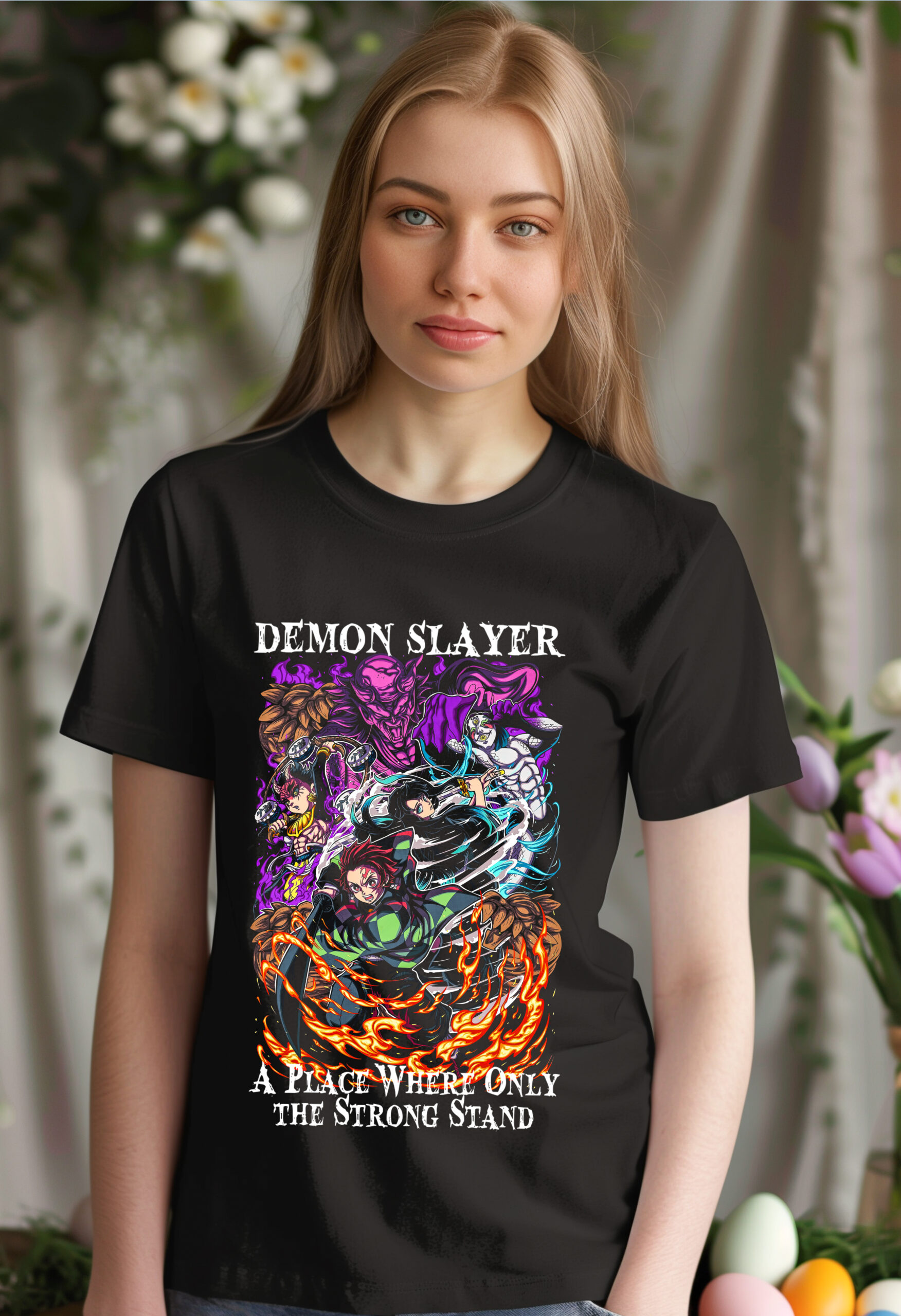Demon Slayer: "A Place Where Only The Strong Stand" Premium T-Shirt 5 Demon Slayer: "A Place Where Only The Strong Stand" Premium T-Shirt - Image 5