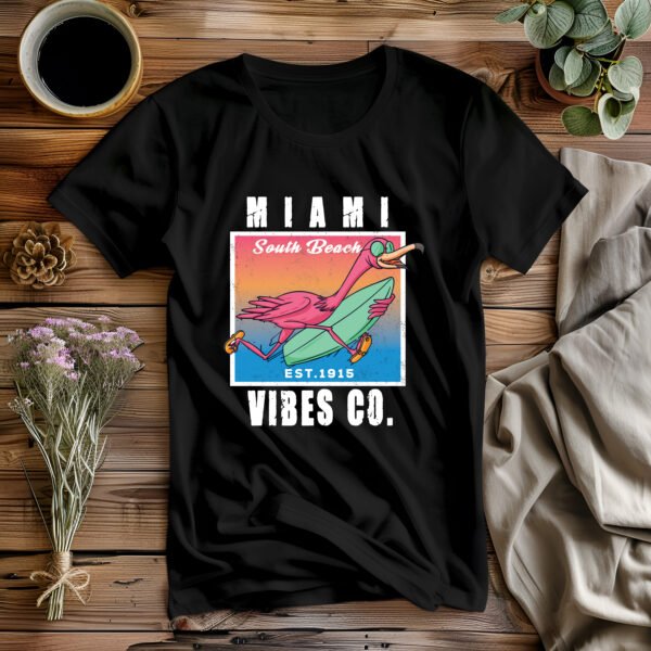 Miami Vibes Co. – South Beach Retro T-Shirt - Image 4