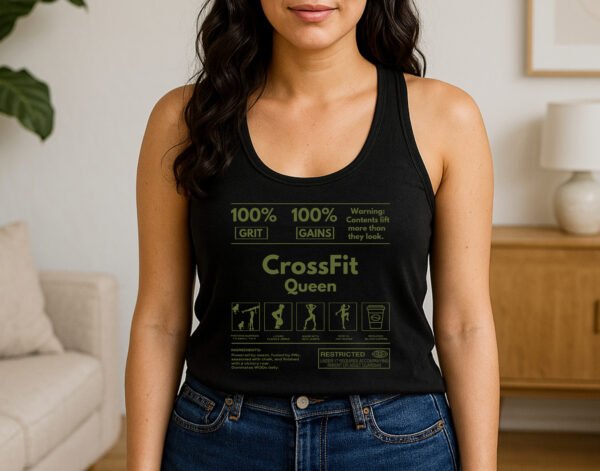 "CrossFit Queen" Tank Tops - The Ultimate WOD Gear - Image 4
