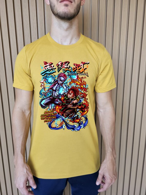 Tanjiro vs Akaza - Infinity Castle Battle T-Shirt - Image 2