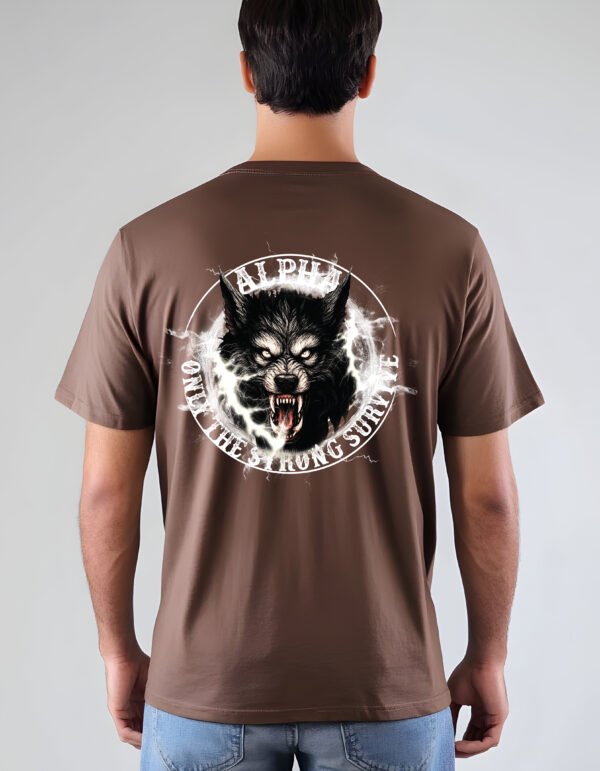 "ALPHA, ONLY THE STRONG SURVIVE" Wolf T-Shirt - Unleash Your Inner Beast. - Image 11