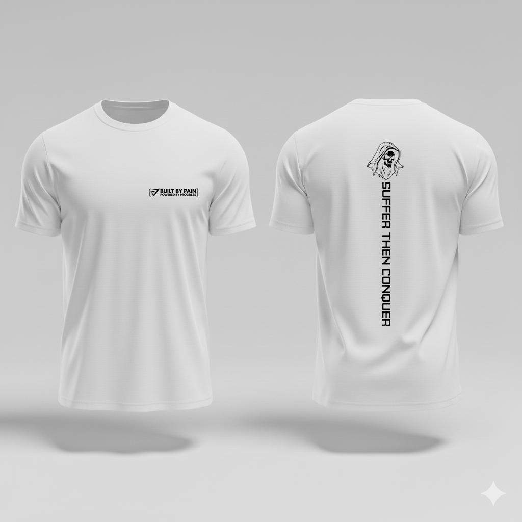 Built By Pain T-Shirt Suffer Then Conquer Gym Tee Premium Unisex Fitness Shirt Motivational Training Apparel 4 Built By Pain T-Shirt Suffer Then Conquer Gym Tee Premium Unisex Fitness Shirt Motivational Training Apparel - Image 4