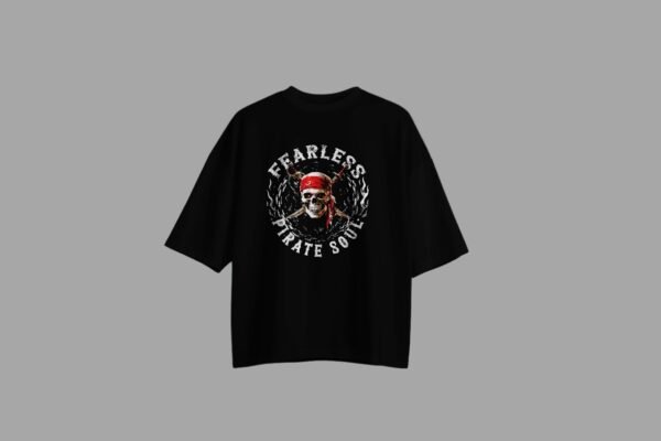Fearless Pirate Soul T-Shirt | Skull Graphic Tee | Unisex Pirate Shirt | Adventure Tee - Image 11