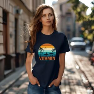 Vitamin Sea" T-Shirt | Retro Beach Apparel | Ocean Lover Vacation Tee