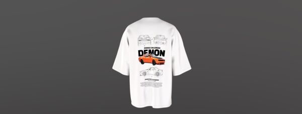 Dodge Challenger Demon  T-Shirt - Muscle Car Enthusiast Tee | Streetwear Style - Image 4