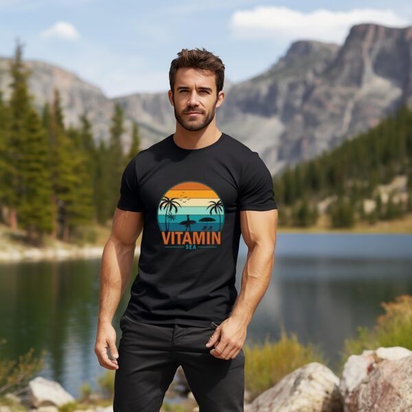 Vitamin Sea" T-Shirt | Retro Beach Apparel | Ocean Lover Vacation Tee - Image 10