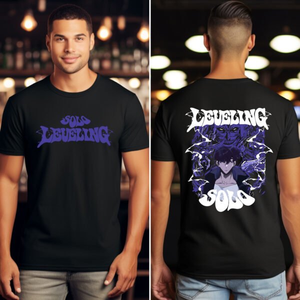 🔥 Solo Leveling Anime T-Shirt – Korean Manhwa Graphic Tee