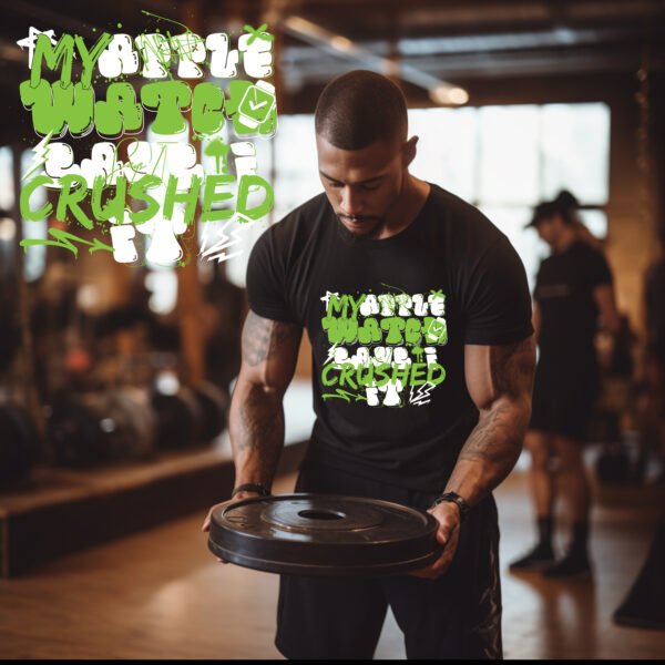 My Apple Watch Says I Crushed It" T-Shirt | Funny Fitness & Gym Tee - Image 3