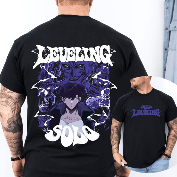 🔥 Solo Leveling Anime T-Shirt – Korean Manhwa Graphic Tee - Image 2