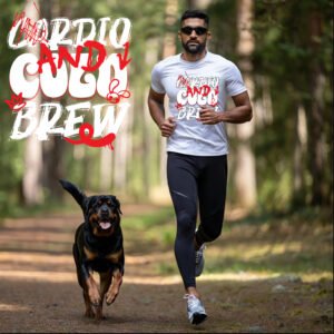Cardio and Cold Brew T-Shirt | Funny Workout Tee for Runners & Coffee Lovers