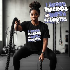 I Count Macros Not Calories" Shirt | Bodybuilding & Gym Tee for Women and Man