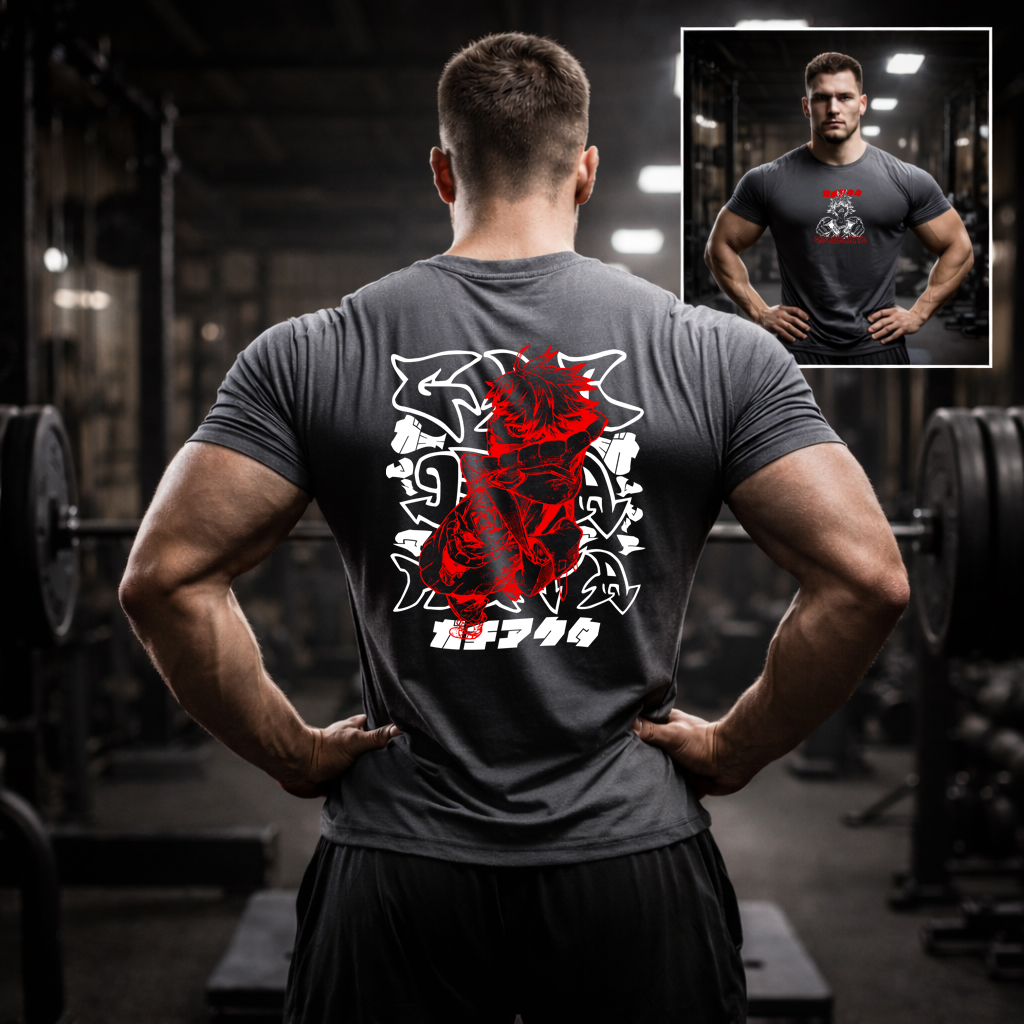 gachiakuta red rage anime t-shirt back print