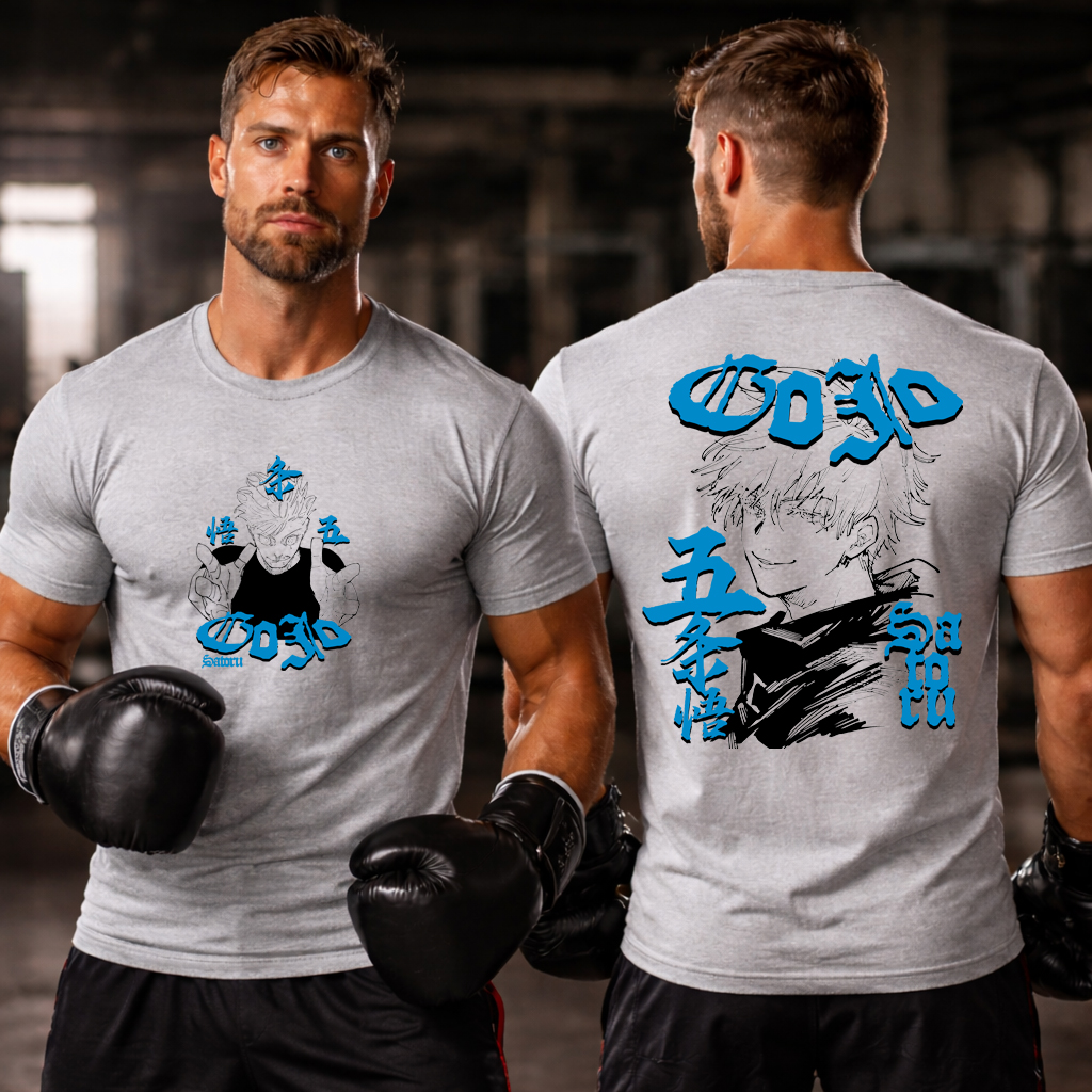 Gojo Blue Aura T Shirt Epic Anime Streetwear Back Print Tee 4 Gojo Blue Aura T Shirt Epic Anime Streetwear Back Print Tee - Image 4