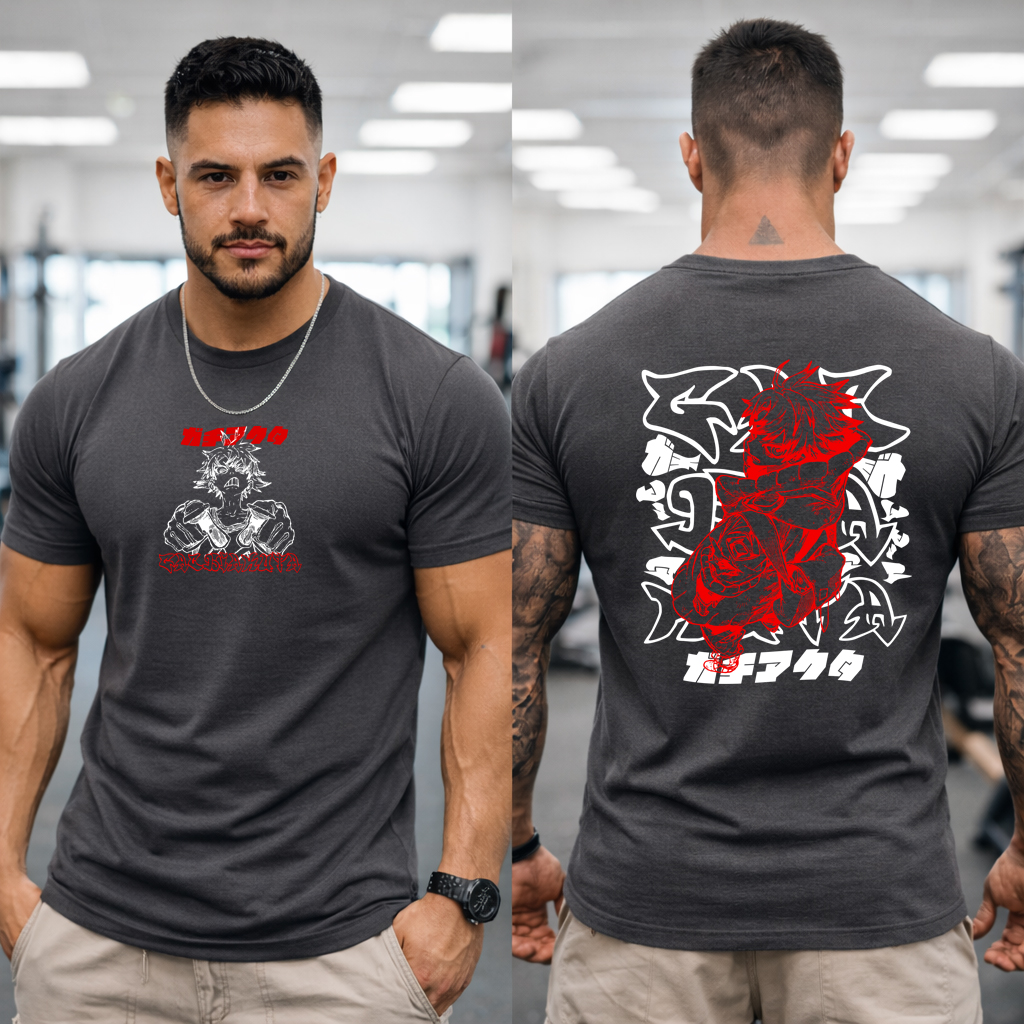 Gachiakuta Red Rage Anime Streetwear T-Shirt Front & Back Graphic Tee 5 Gachiakuta Red Rage Anime Streetwear T-Shirt Front & Back Graphic Tee - Image 5