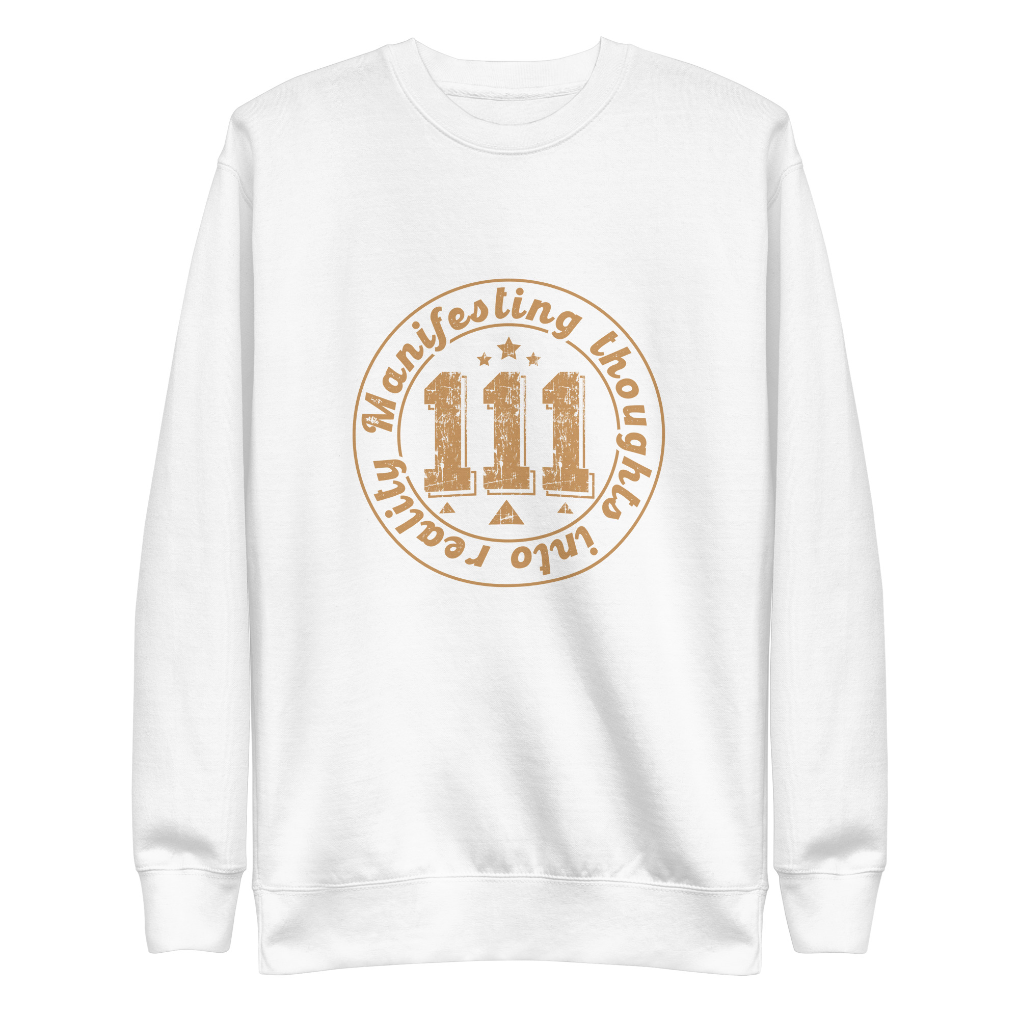 Manifesting Thoughts Into Reality T-Shirt, Law of Attraction Sweatshirts, Spiritual Clothing, Angel Number 111, Vision Board Tee, Affirmation ShirtUnisex Premium Sweatshirt 3 Manifesting Thoughts Into Reality T-Shirt, Law of Attraction Sweatshirts, Spiritual Clothing, Angel Number 111, Vision Board Tee, Affirmation ShirtUnisex Premium Sweatshirt - Image 3