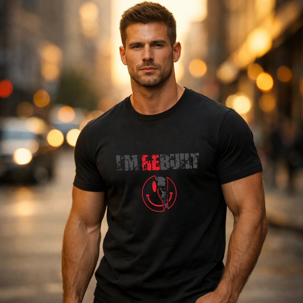 im rebuilt t shirt motivational gym tee front and back print