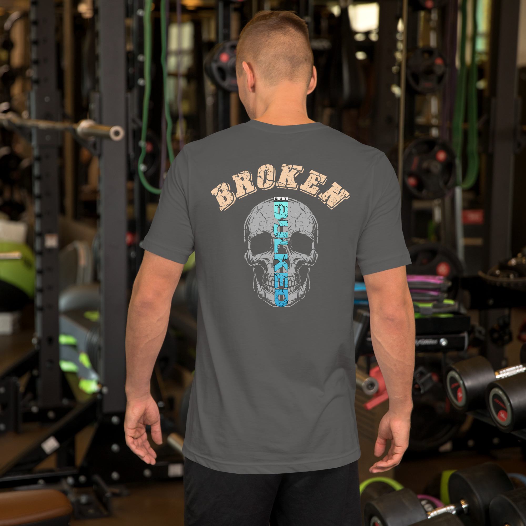 Broken But Bulked T-Shirt – Motivational Gym Wear by TeeFlowUSA Unisex t-shirt 7 Broken But Bulked T-Shirt – Motivational Gym Wear by TeeFlowUSA Unisex t-shirt - Image 7