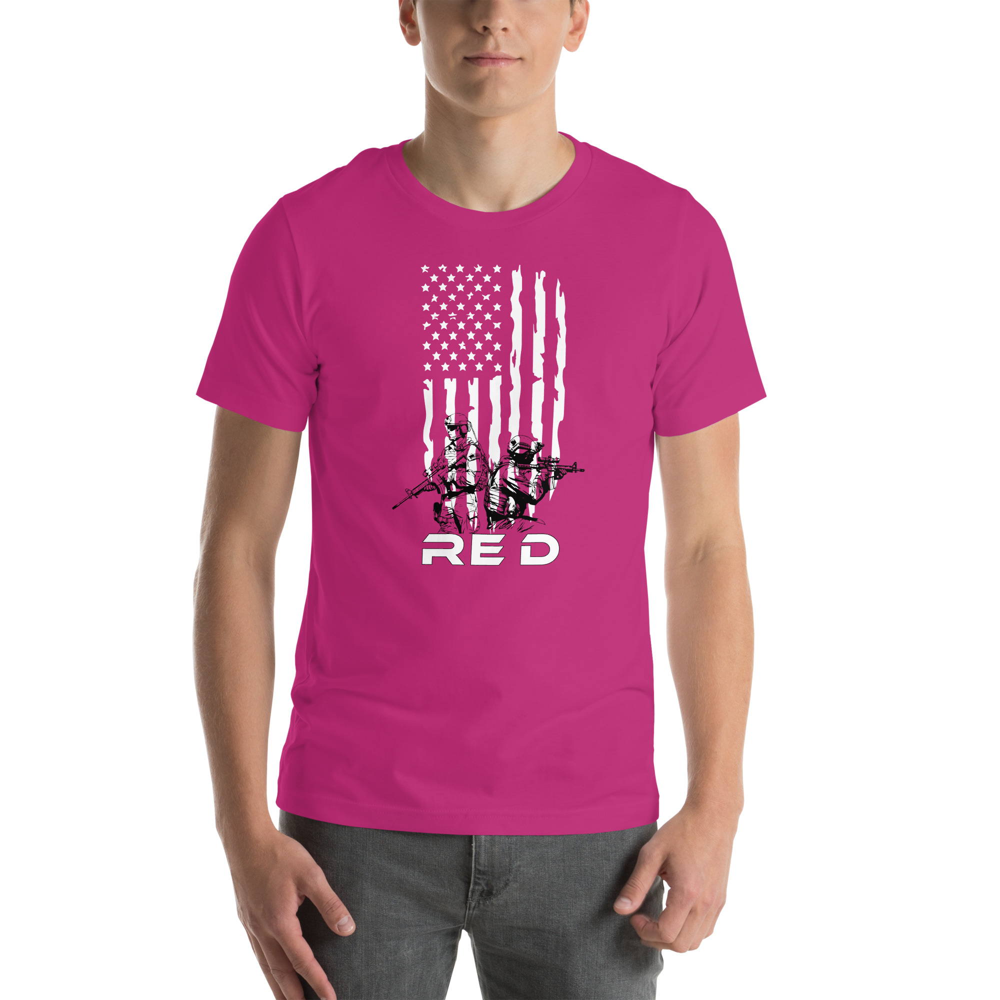 “RED” (Remember Everyone Deployed) Military Support Unisex t-shirt 2 “RED” (Remember Everyone Deployed) Military Support Unisex t-shirt - Image 2
