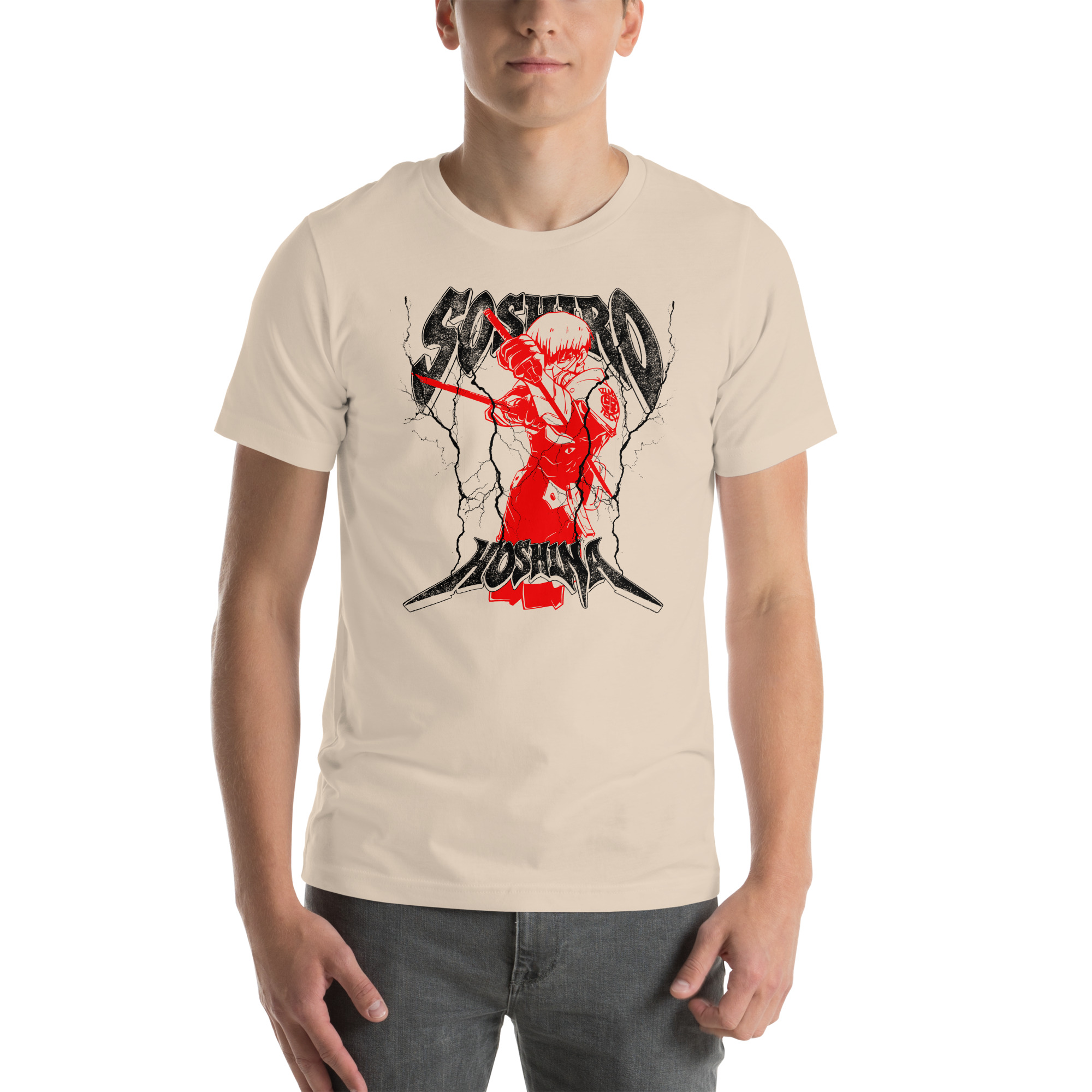 Soshiro Hoshina T-Shirt – Red Samurai Anime Streetwear by TeeFlowUSA Unisex t-shirt 2 Soshiro Hoshina T-Shirt – Red Samurai Anime Streetwear by TeeFlowUSA Unisex t-shirt - Image 2