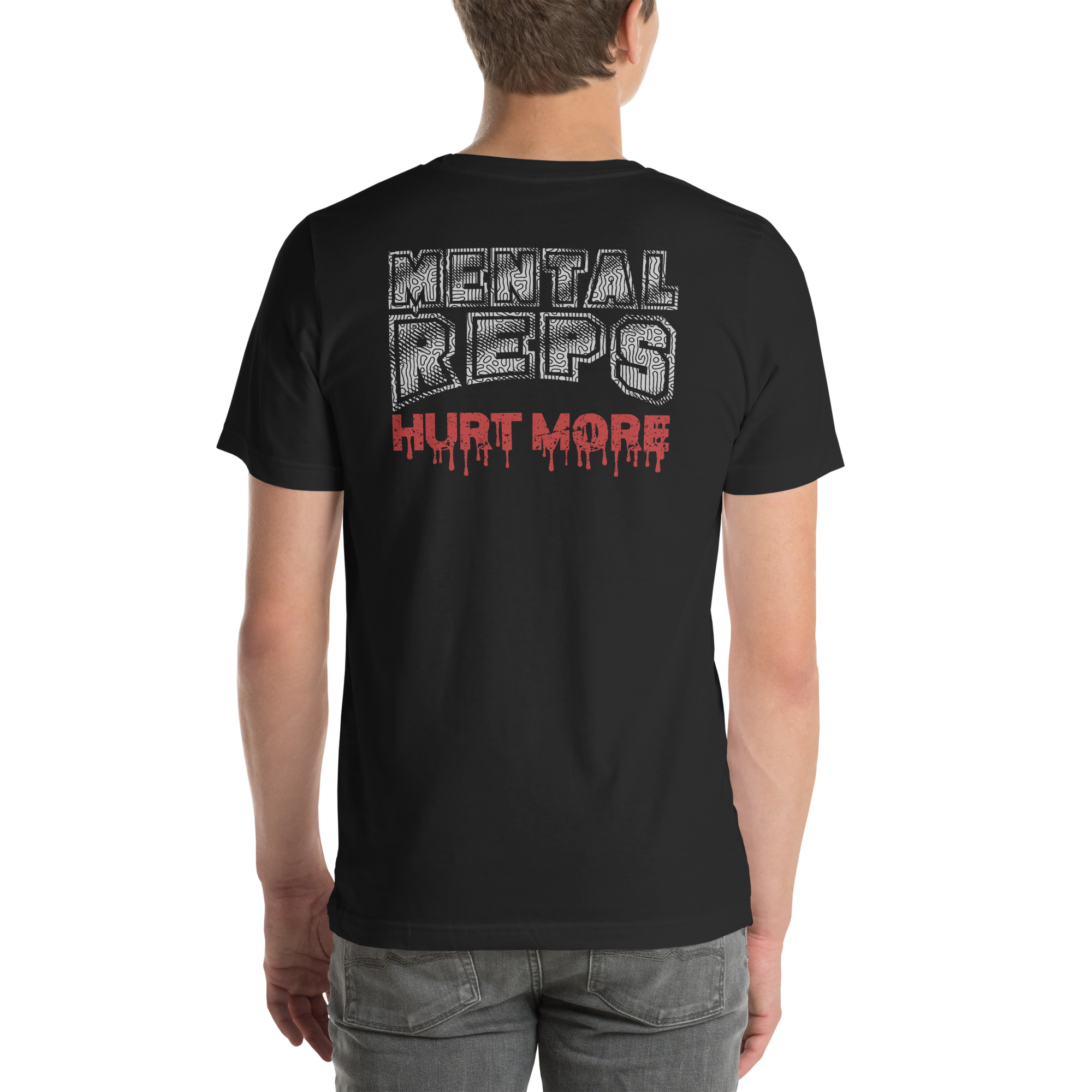 Mental Reps Hurt More T-Shirt – Motivational Gym Wear by TeeFlowUSA Unisex t-shirt 2 Mental Reps Hurt More T-Shirt – Motivational Gym Wear by TeeFlowUSA Unisex t-shirt - Image 2