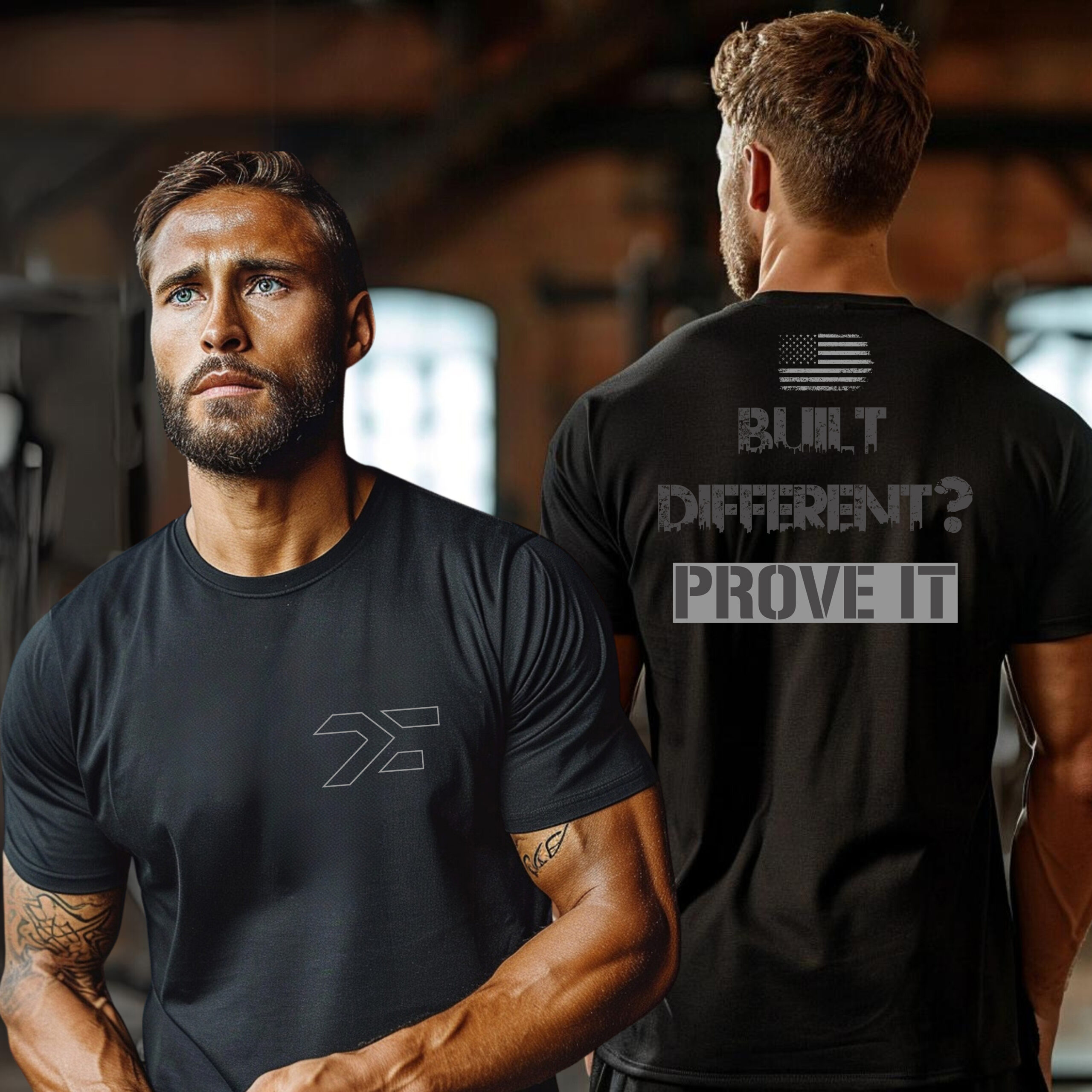 Built Different? Prove It Gym T-Shirt | Motivational Fitness Apparel Unisex Tee 2 Built Different? Prove It Gym T-Shirt | Motivational Fitness Apparel Unisex Tee - Image 2