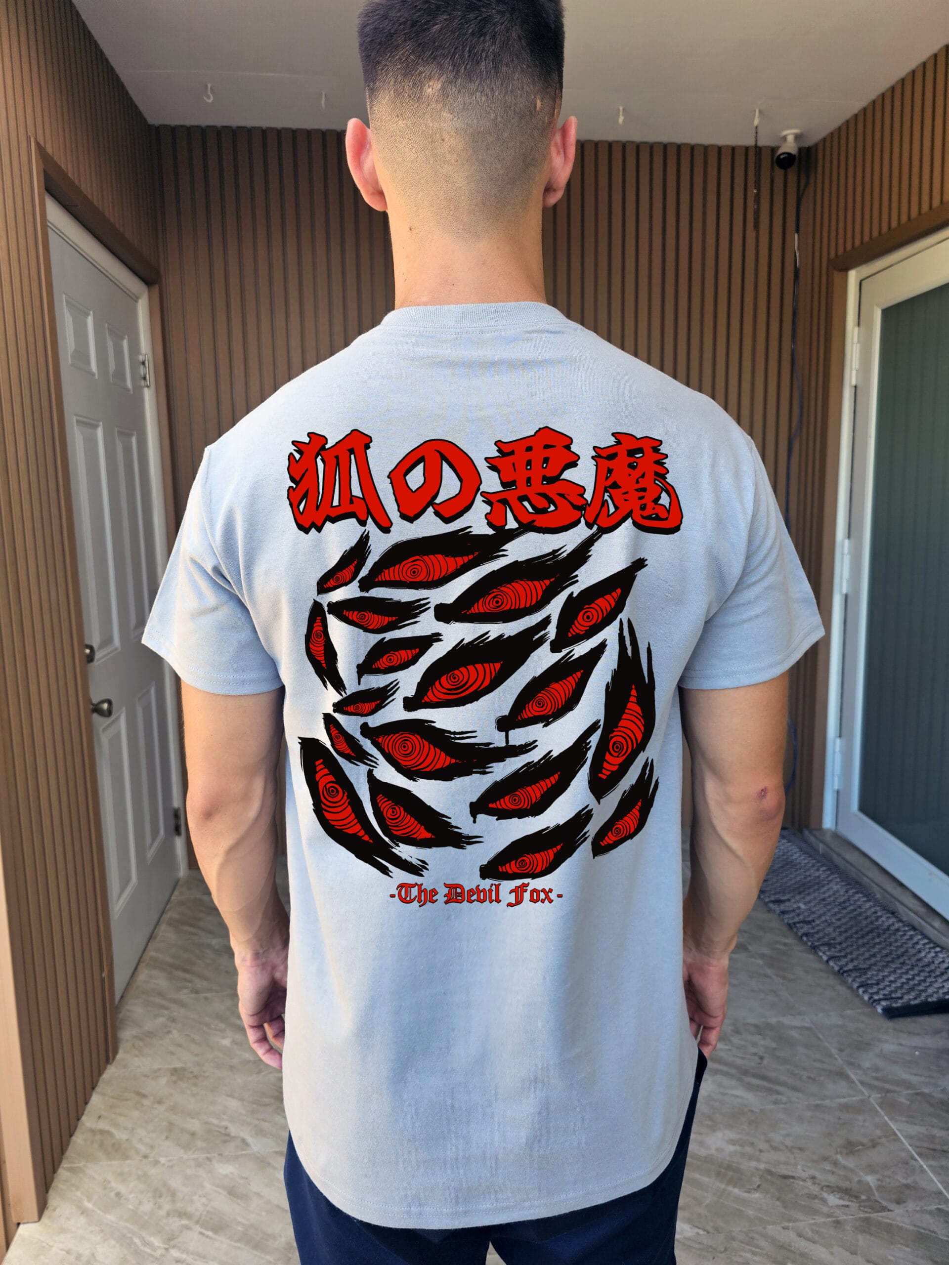 Devil Fox Anime Inspired T-Shirt Japanese Streetwear Back Print Tee 4 Devil Fox Anime Inspired T-Shirt Japanese Streetwear Back Print Tee - Image 4