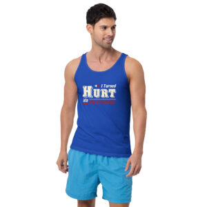 Men's HURT into HYPERTROPHY Cut-Off Tank | Bodybuilding Gym Gainz Men's Tank Top