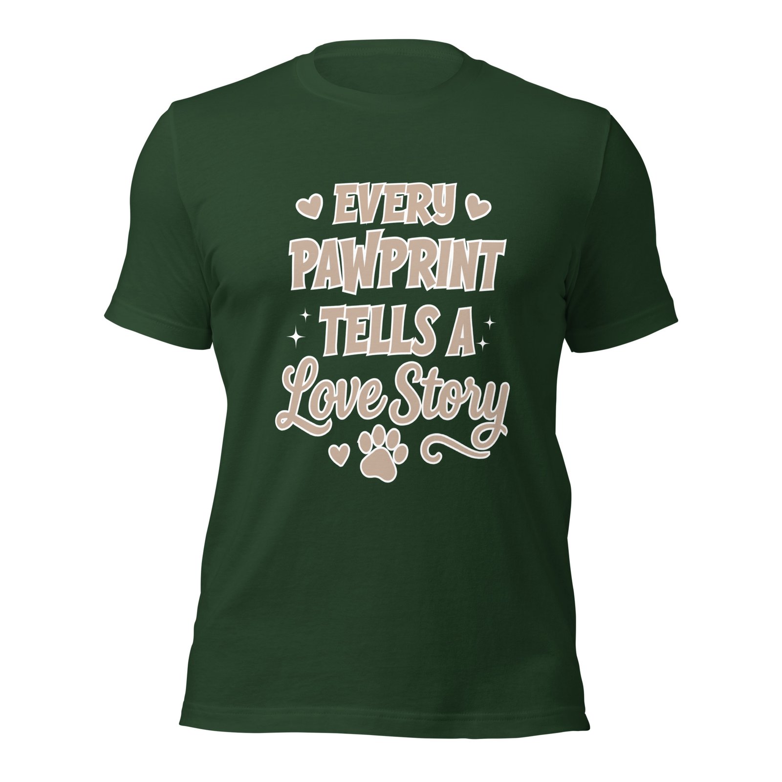 Every Pawprint Tells a Love Story Dog Lover T-Shirt Unisex t-shirt 4 Every Pawprint Tells a Love Story Dog Lover T-Shirt Unisex t-shirt - Image 4
