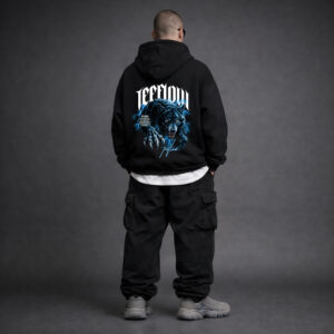 Black Wolf Graphic Hoodie – Premium Streetwear Hoodie for Men & Women Unisex Hoodie