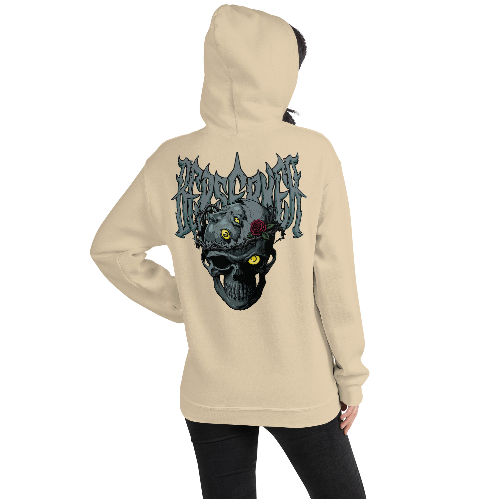 Dark Skull Hoodie – Gothic Streetwear Pullover, Premium Unisex Graphic Unisex Hoodie 9 Dark Skull Hoodie – Gothic Streetwear Pullover, Premium Unisex Graphic Unisex Hoodie - Image 9
