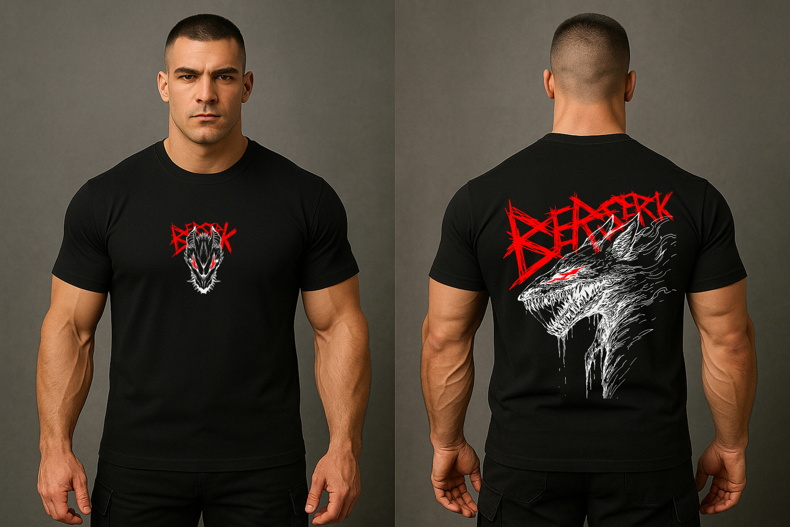 Berserk Graphic T Shirt for Men Gym & Streetwear Tee 9 Berserk Graphic T Shirt for Men Gym & Streetwear Tee - Image 9