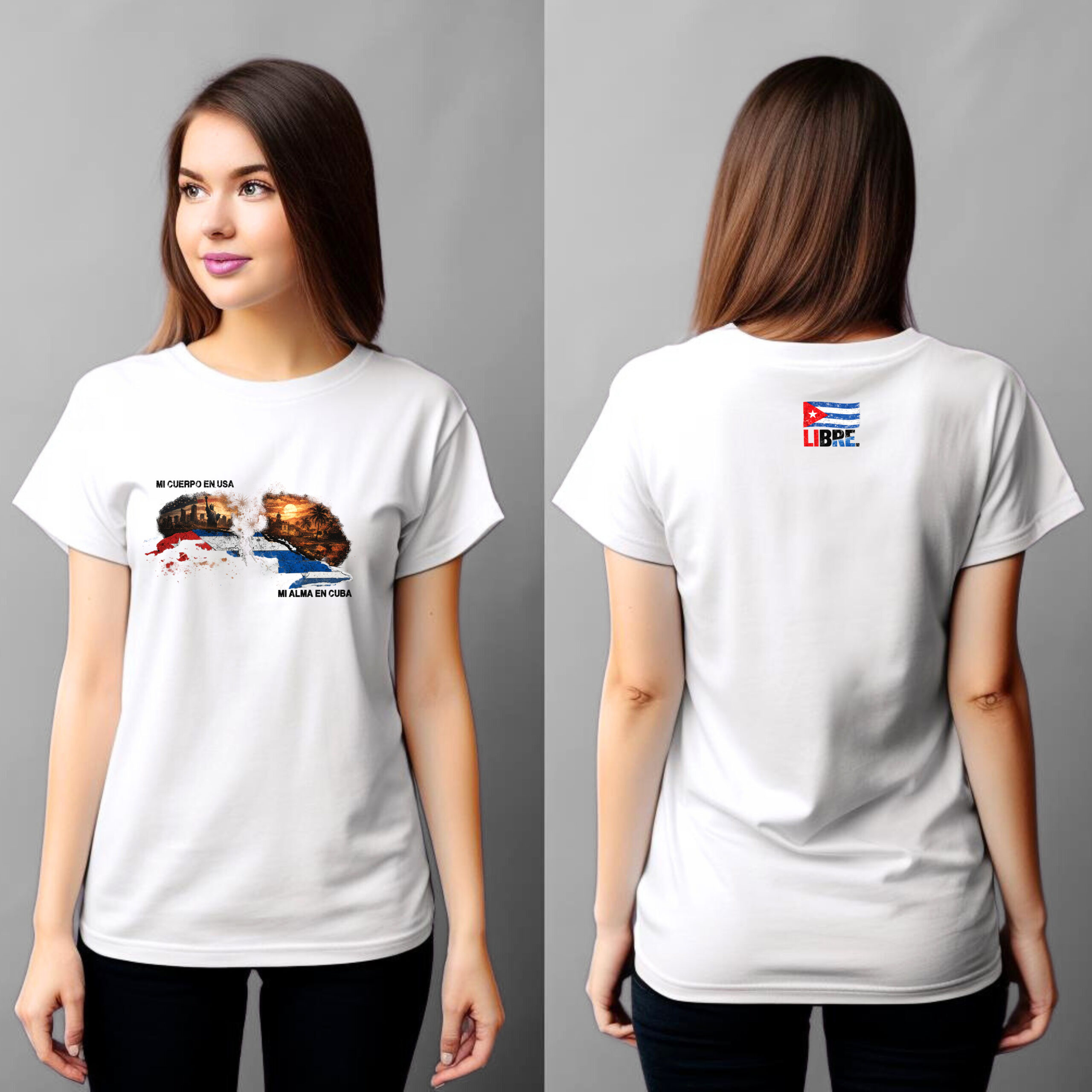 Mi Cuerpo en USA Mi Alma en Cuba T-Shirt | Cuban Pride Unisex Tee 10 Mi Cuerpo en USA Mi Alma en Cuba T-Shirt | Cuban Pride Unisex Tee - Image 10