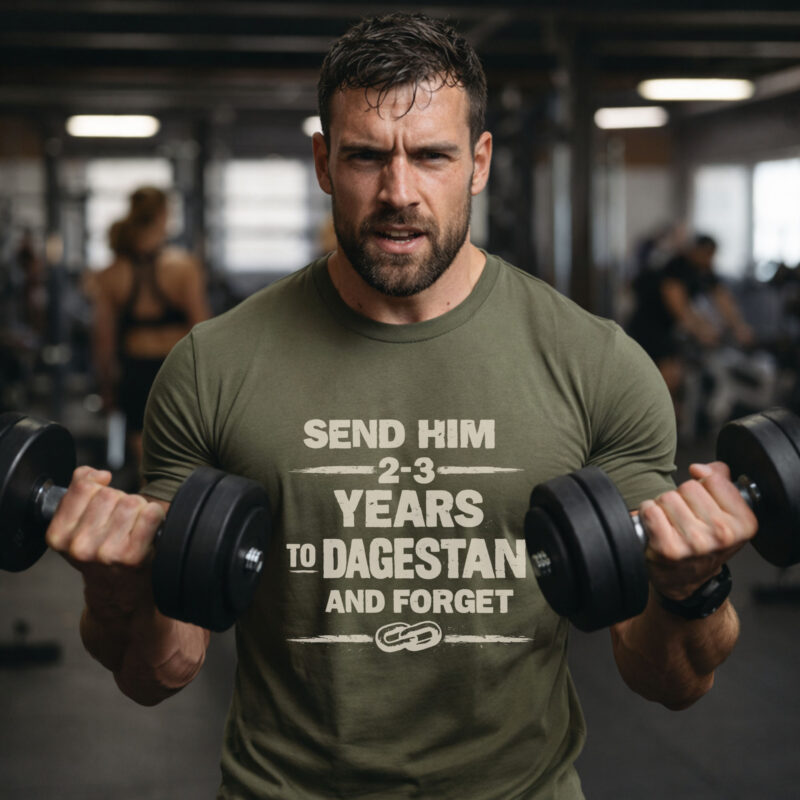 dagestan training gym shirt mma workout fitness t shirt